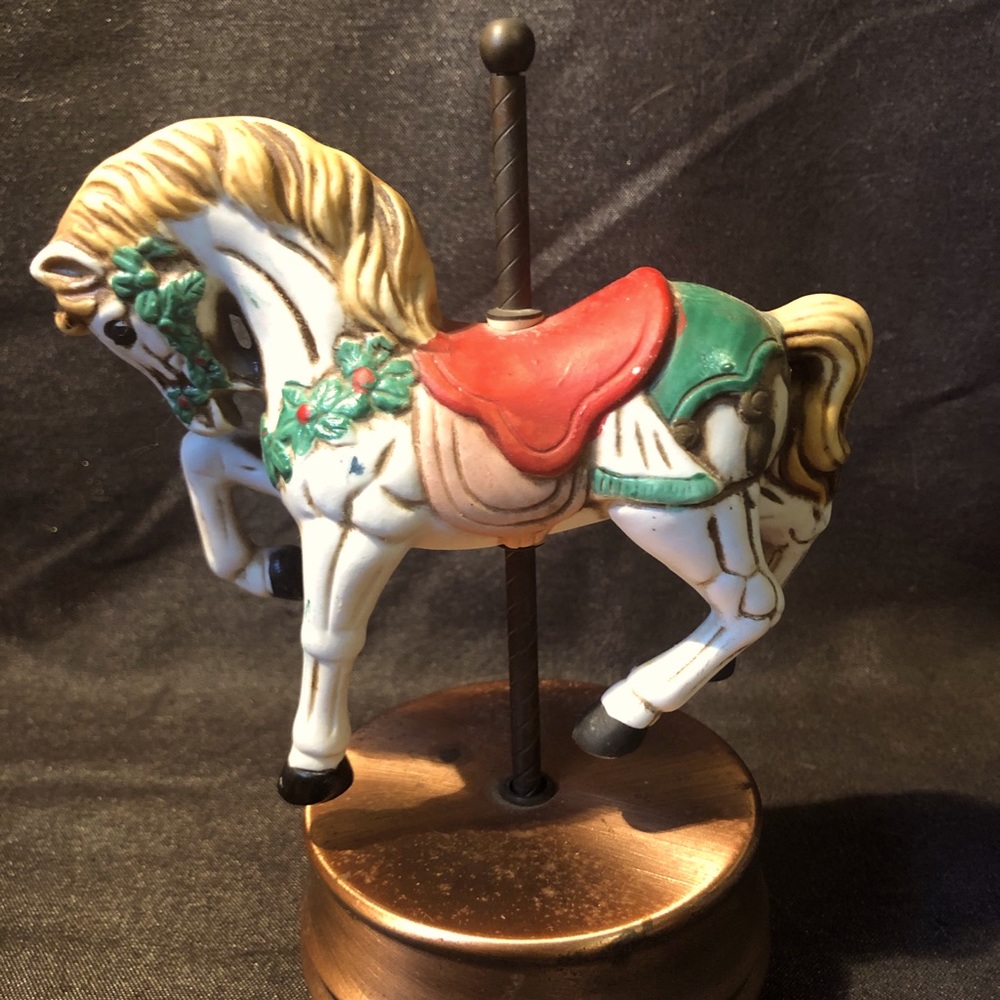 Music Box Carousel Horse
